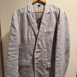 Men's Light Linen Grey Blazer